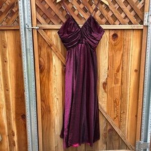 Flirtations Alfred Angelo Vintage Formal Dress Hot Pink Sparkle Y2K Party Prom